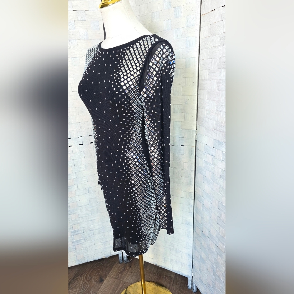 Symphony Black Mini Dress - Picture 4 of 11